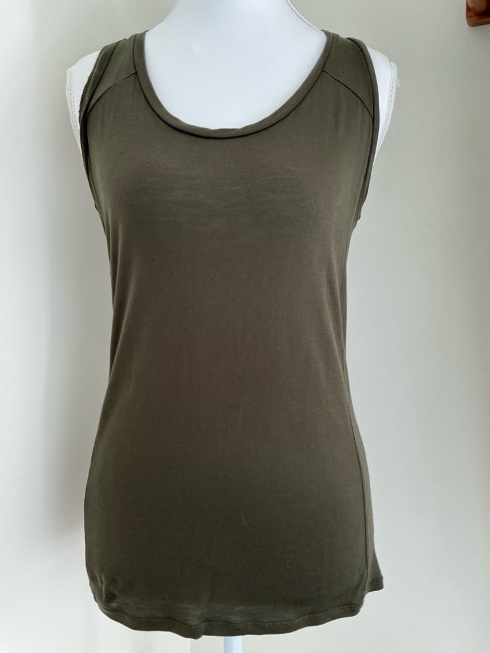 J Brand-Olive Scoop Neck Tank